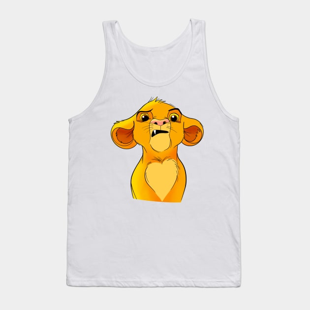 Simba fan art, the lion king character Tank Top by PrimeStore